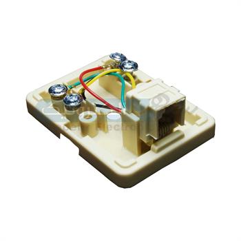 سوکت چسبی تلفنی  6P4C تک سوکتی