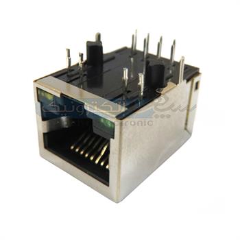 خرید آنلاین کالای الکترونیک سوکت شبکه RJ45 روبردی فیلتردار HR911105A ...