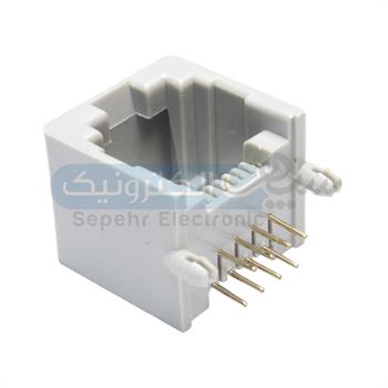 سوکت RJ45 روبردی 8P8C رایت طوسی