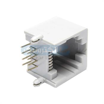 سوکت RJ45 روبردی 8P8C رایت طوسی